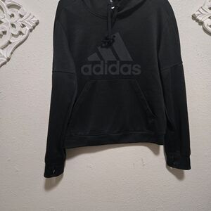 Adidas Hoodie Mens L Gray  pullover logo classic original retro
